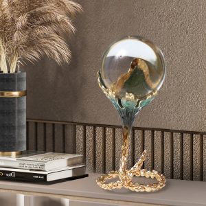 Quả cầu pha lê mini bày kệ tivi