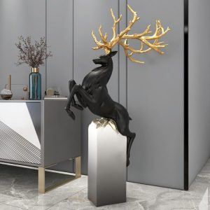 Tượng hươu để sàn chất liệu composite