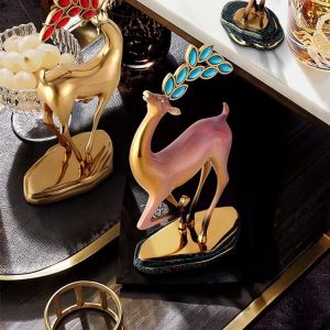 Tượng hươu pha lê để bàn