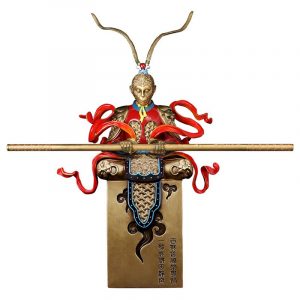 Tượng tôn ngộ không ngồi thiền bằng đồng đẹp