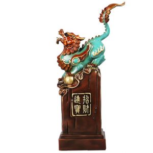 Tượng cặp tỳ hưu may mắn tài lộc bằng đồng