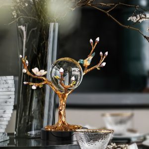 Decor quả cầu pha lê hình cây CD963