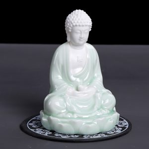 Tượng Thích Ca bằng gốm để taplo CD958