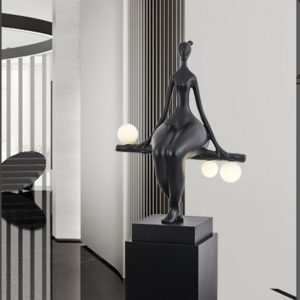 Tượng điêu khắc nghệ thuật kết hợp đèn trang trí CD1004