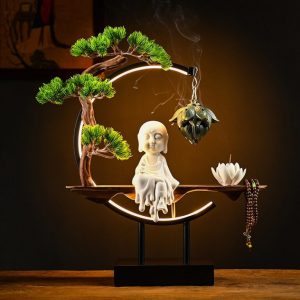 Thác khói trầm hương Phật thờ tại gia CD2028