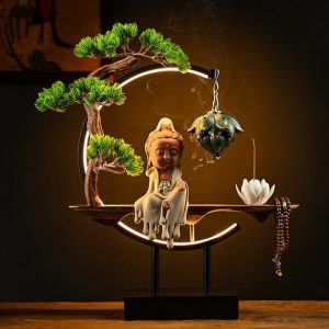 Thác khói trầm hương Phật thờ tại gia CD2028