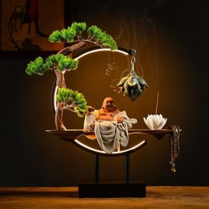 Thác khói trầm hương Phật thờ tại gia CD2028