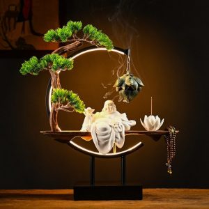 Thác khói trầm hương Phật thờ tại gia CD2028