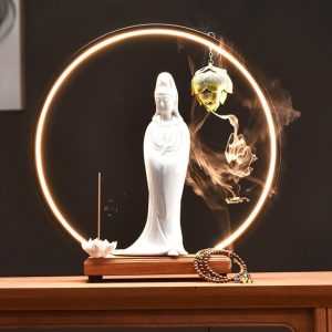 Thác khói trầm hương phong thủy mẫu mới 2023