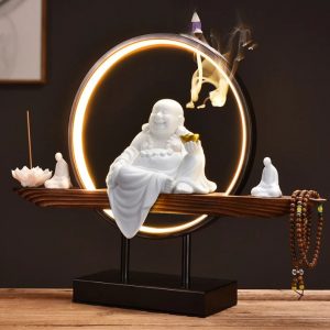 Thác khói trầm hương phật Di Lặc