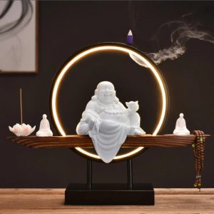 Thác khói trầm hương phật Di Lặc