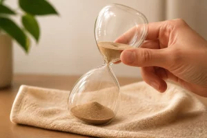 Kiểm tra đồng hồ cát bị tắc trên bề mặt lót mềm